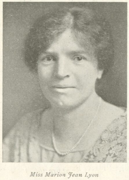 1924 portrait of WACL's first President Marion Jean Lyon marking WACL's 100 year history. Advertisers Weekly Archive at History of Advertising Trust