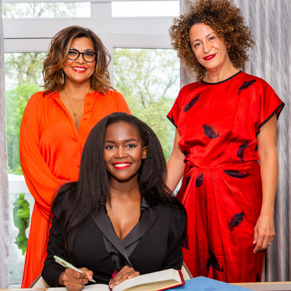 Oti Mabuse with WACL President Rania Robinson and Vice President Nishma Patel