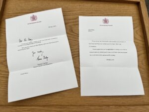 Centenary congratulations from His Majesty King Charles