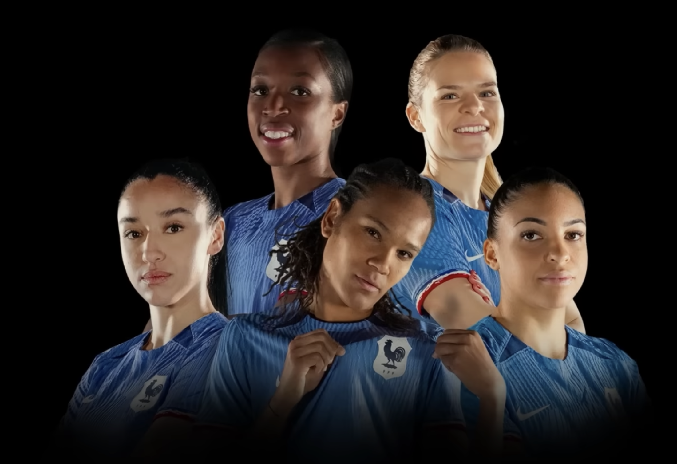 Five female footballers who play for France